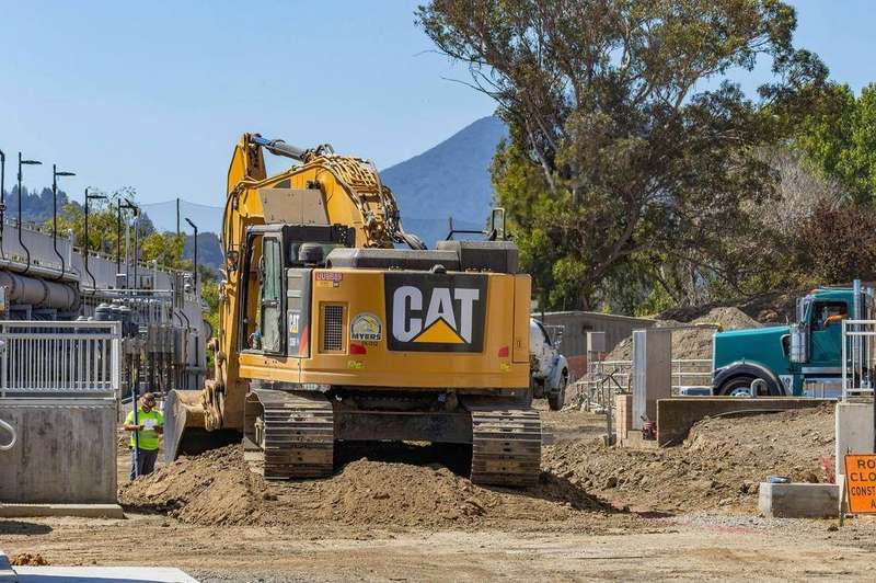 Construction site material delivery
