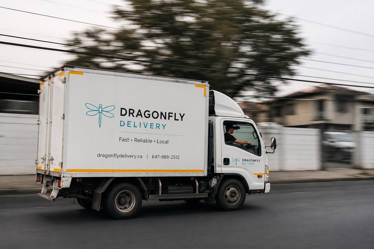 Rush courier delivery van